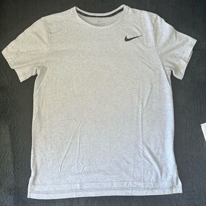 Nike Men's Light Gray Dri-Fit T-Shirt